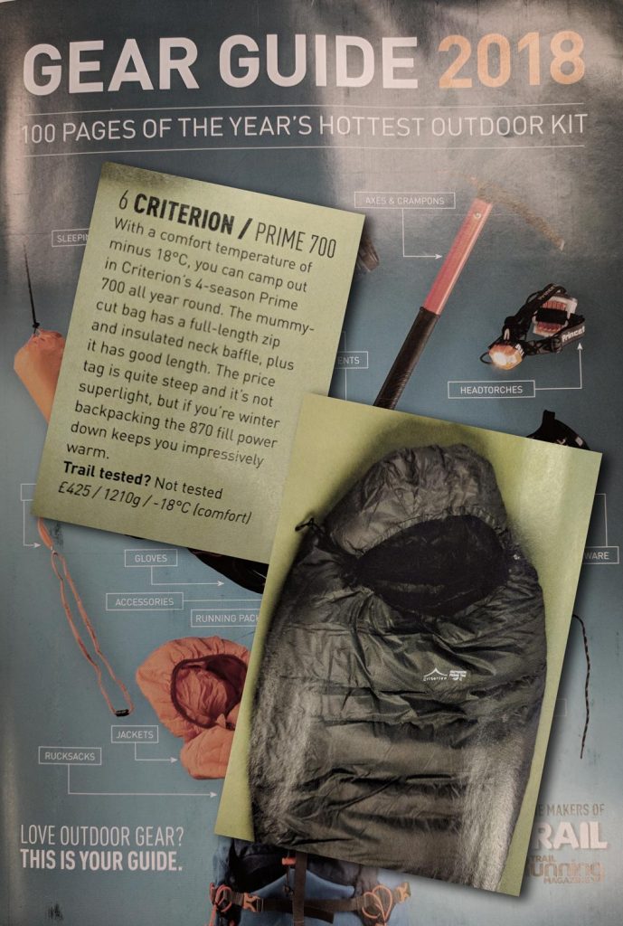 Criterion Prime 700 featured in the Trail Gear Guide 2018