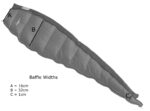 criterion-bag-expander-baffle-widths-scaled Image showing Criterion Expander Baffle widths at different points